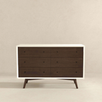 Mid Century Modern White Dresser