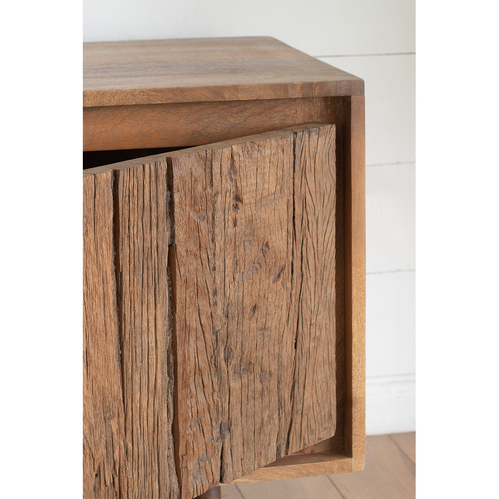 55x16x22.5" TV Cabinet With Recycle Wood