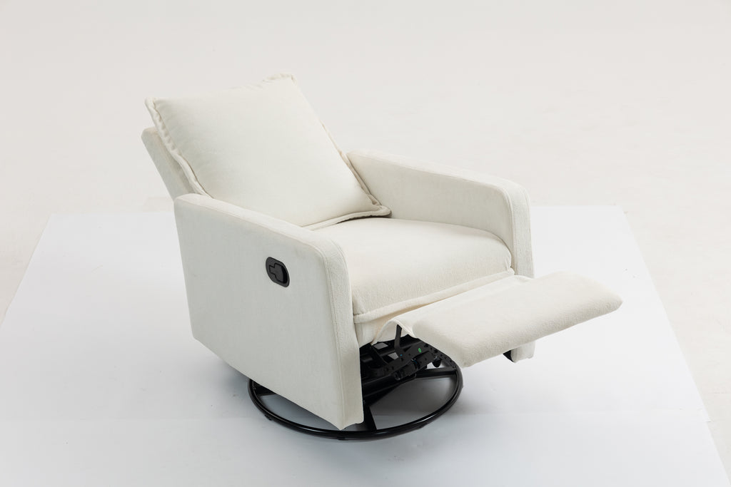 Short Plush Manual Button Armchair Sofa