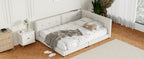 Upholstered Queen Size Platform Bed with USB Ports