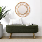 Ottoman Oval Storage Bench