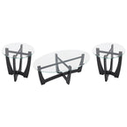 23.5 Inch Round Glass Coffee Table