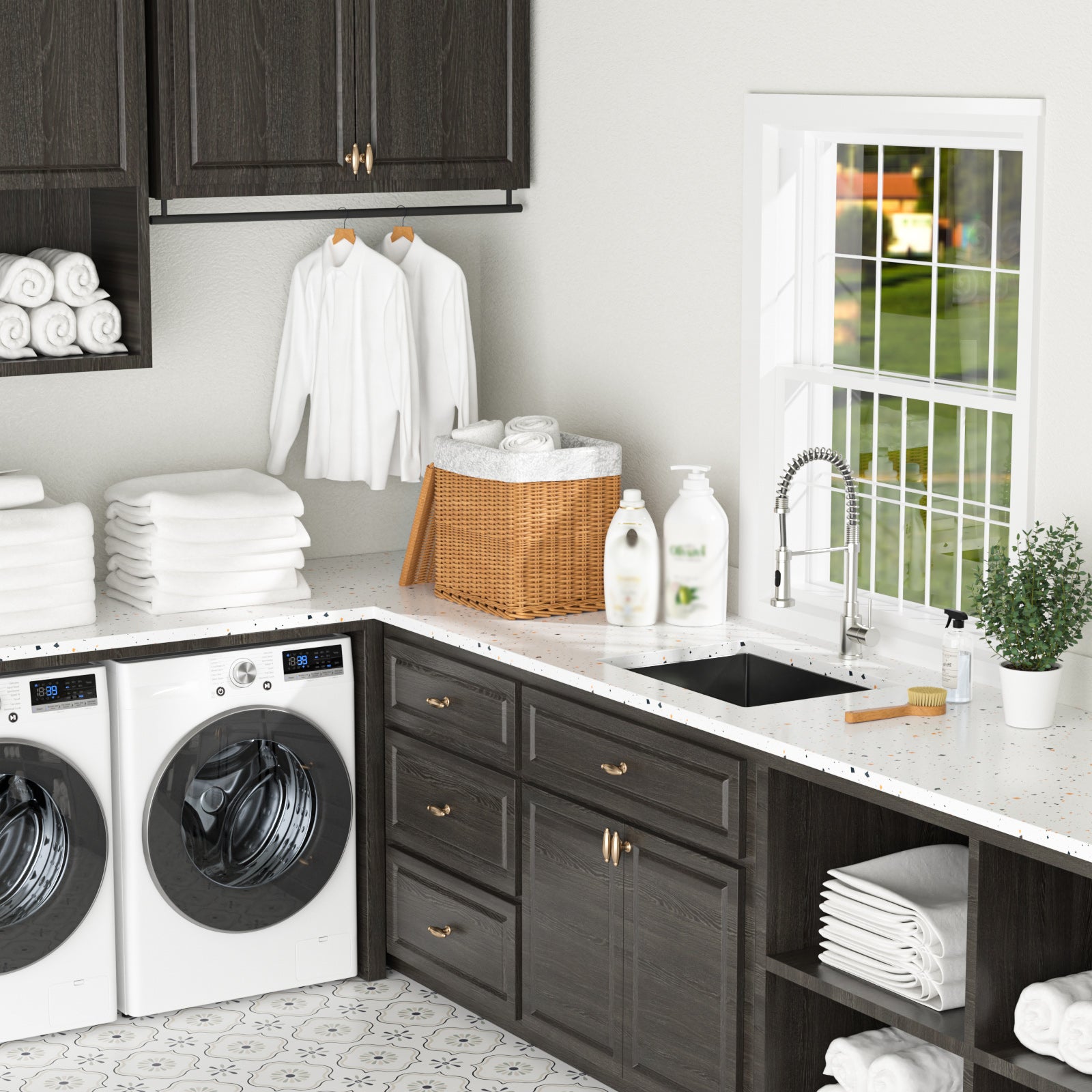 Laundry Sink 24 Inch - Undermount Gunmetal