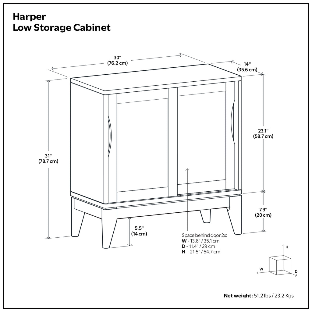 Harper Low Storage Cabinet