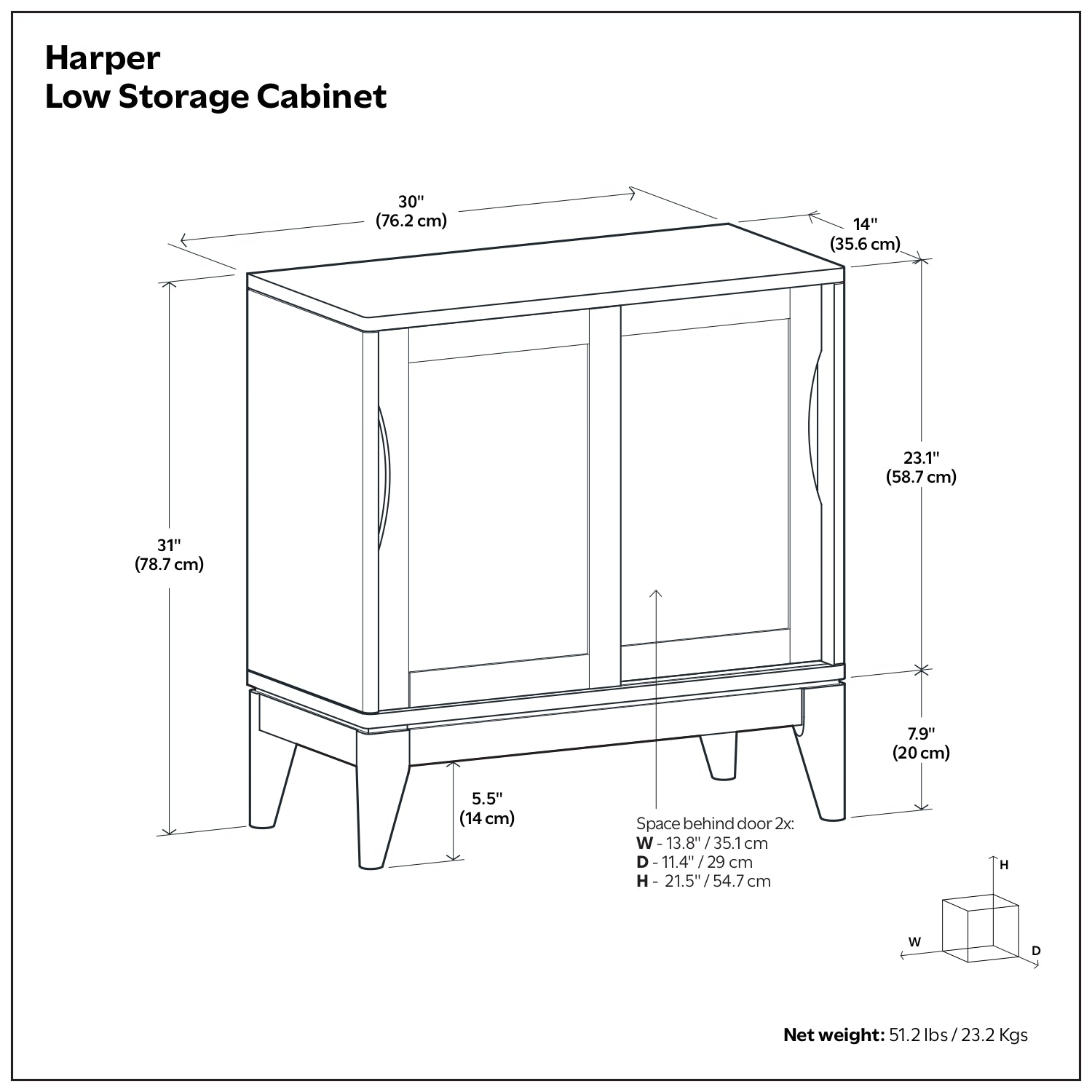 Harper Low Storage Cabinet
