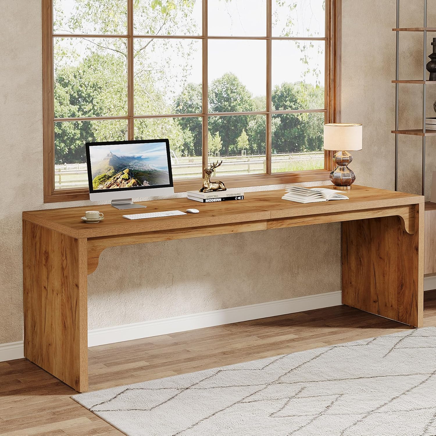 78.7" Extra Long 2-Person Computer Desk
