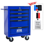 Rolling Metal Tool Chest with 5 Drawers