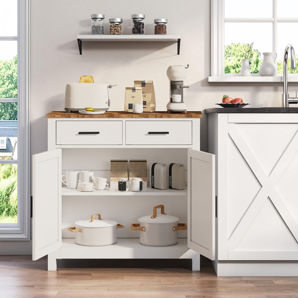 Kitchen Storage Cabinet - Modern Farmhouse Buffet
