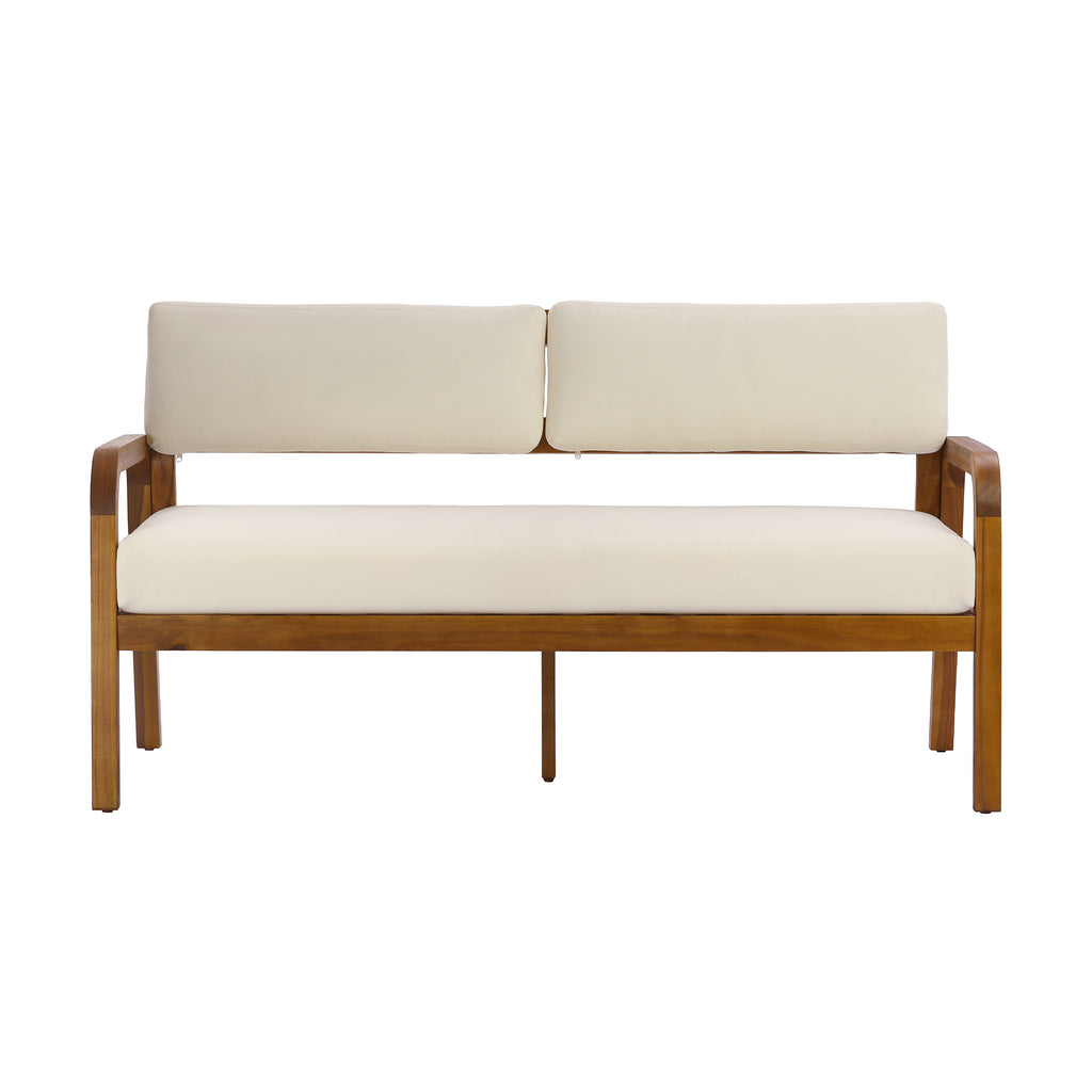 4-Piece Outdoor Sofa Set with Cushions Outdoor Loveseat & Coffee Table Set