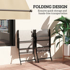 Outsunny Folding Patio Chairs Set of 2