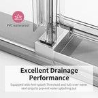 Frameless Single Sliding Soft-Close Shower Doors