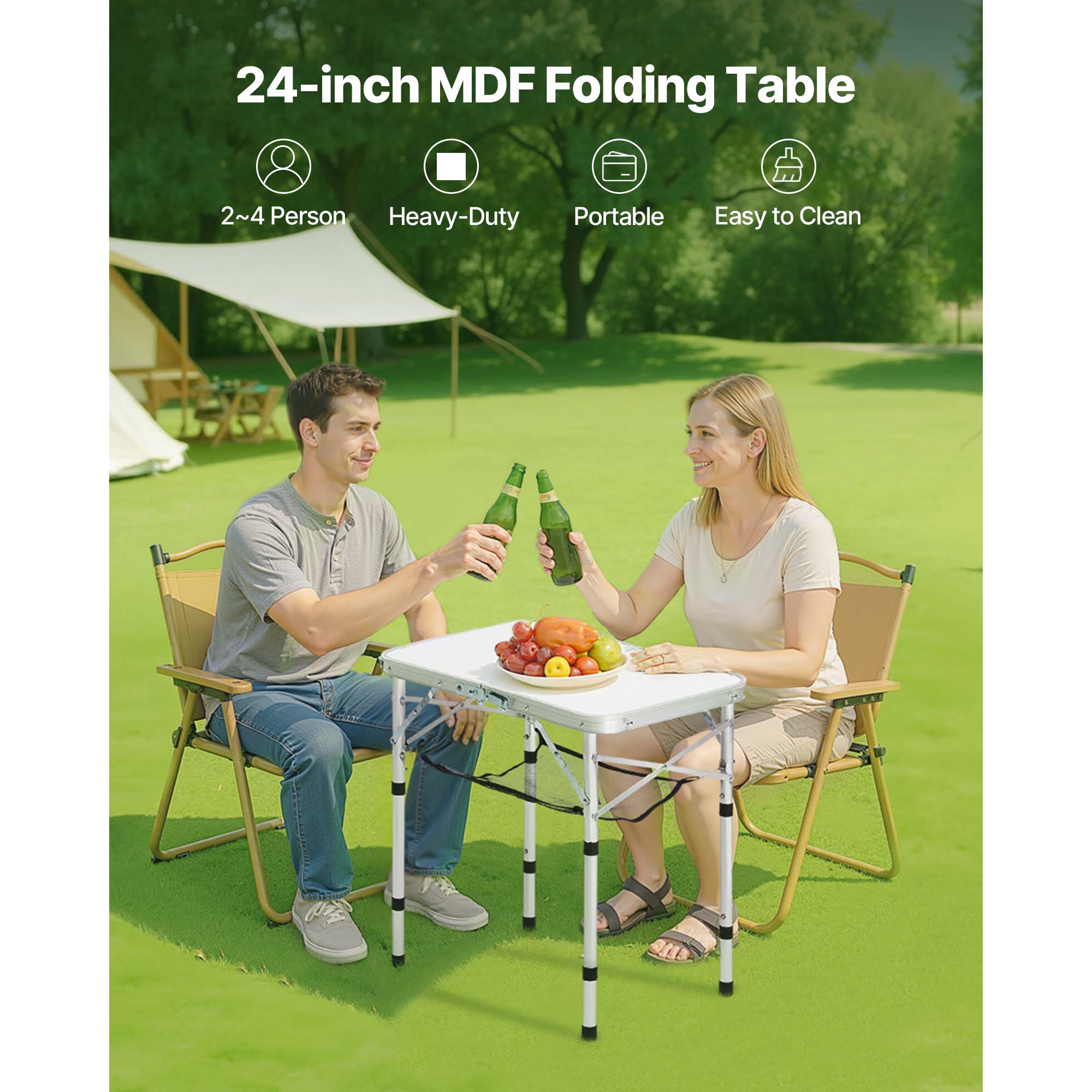 2ft Folding Portable Camping Table