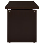 Ulloa Cappuccino 83-Inch L-Shaped Office Computer Desk