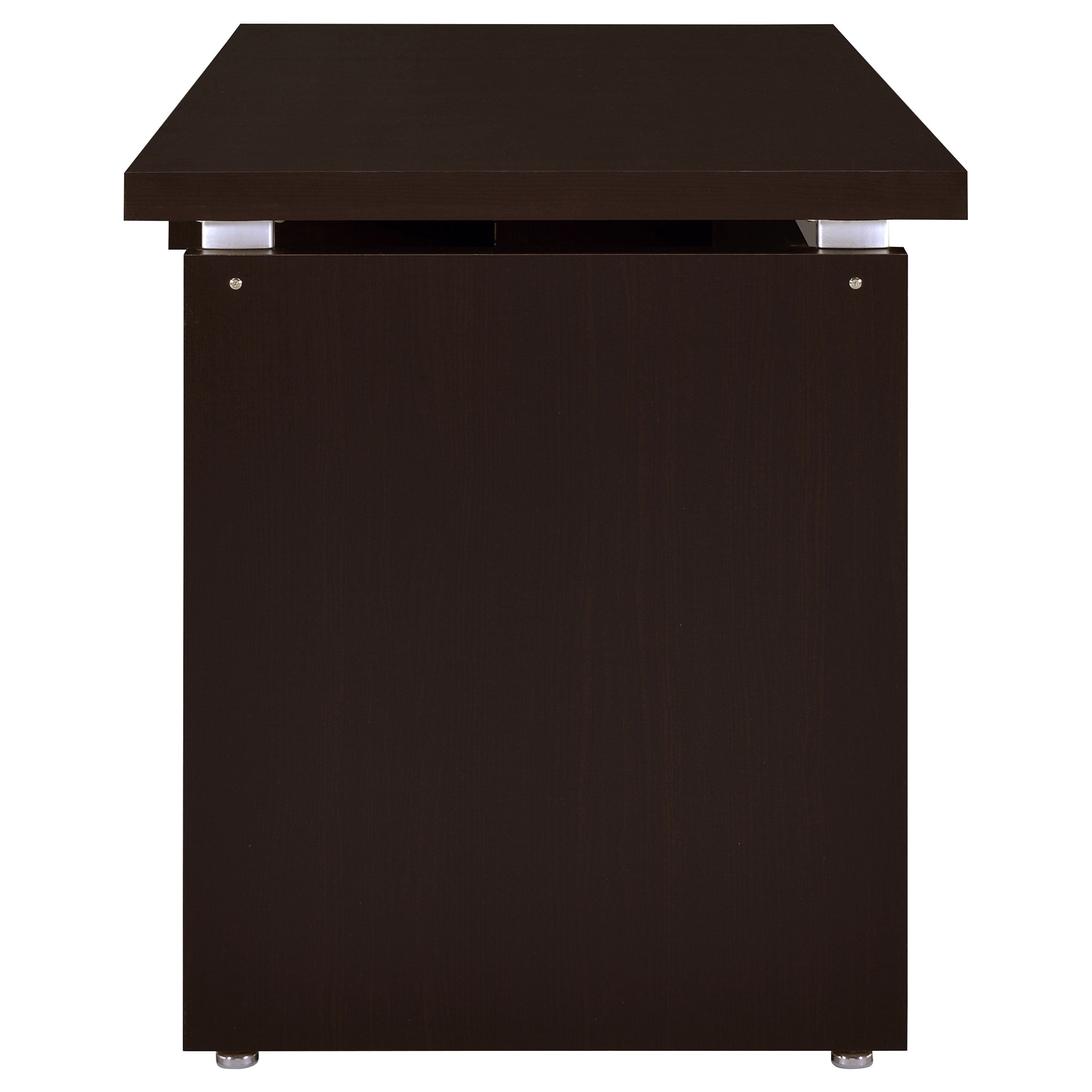 Ulloa Cappuccino 83-Inch L-Shaped Office Computer Desk