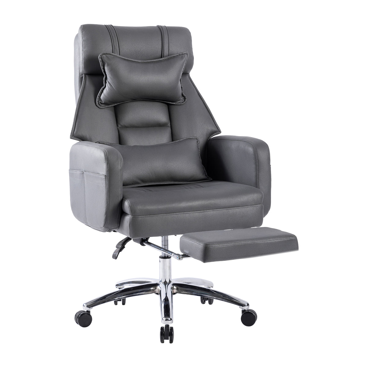 Swivel Ergonomic Office Chair, High Back with Lumbar Support, Dark Grey
