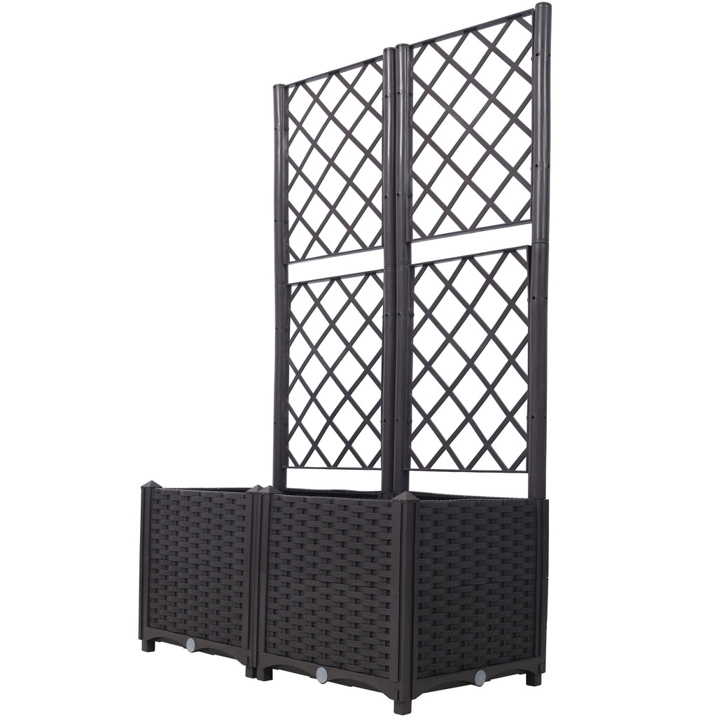 Poly Rattan Garden Planter