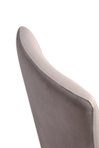 Shubert Vegan Leather and Velvet Dining Chair