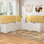 3-Piece L-Shaped Multi-Functional Storage Bench
