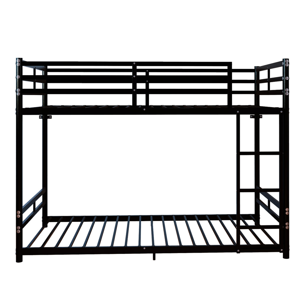 Bunk Bed with Ladder and High Guardrail
