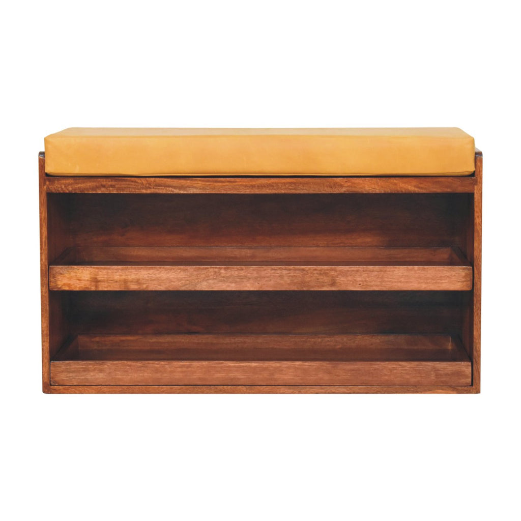 Solid Wood Buffalo Hide Pull Out Honey Storage Cabinet