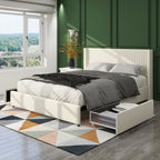 Anna Patented 2-Drawer Storage Bed - Queen Size