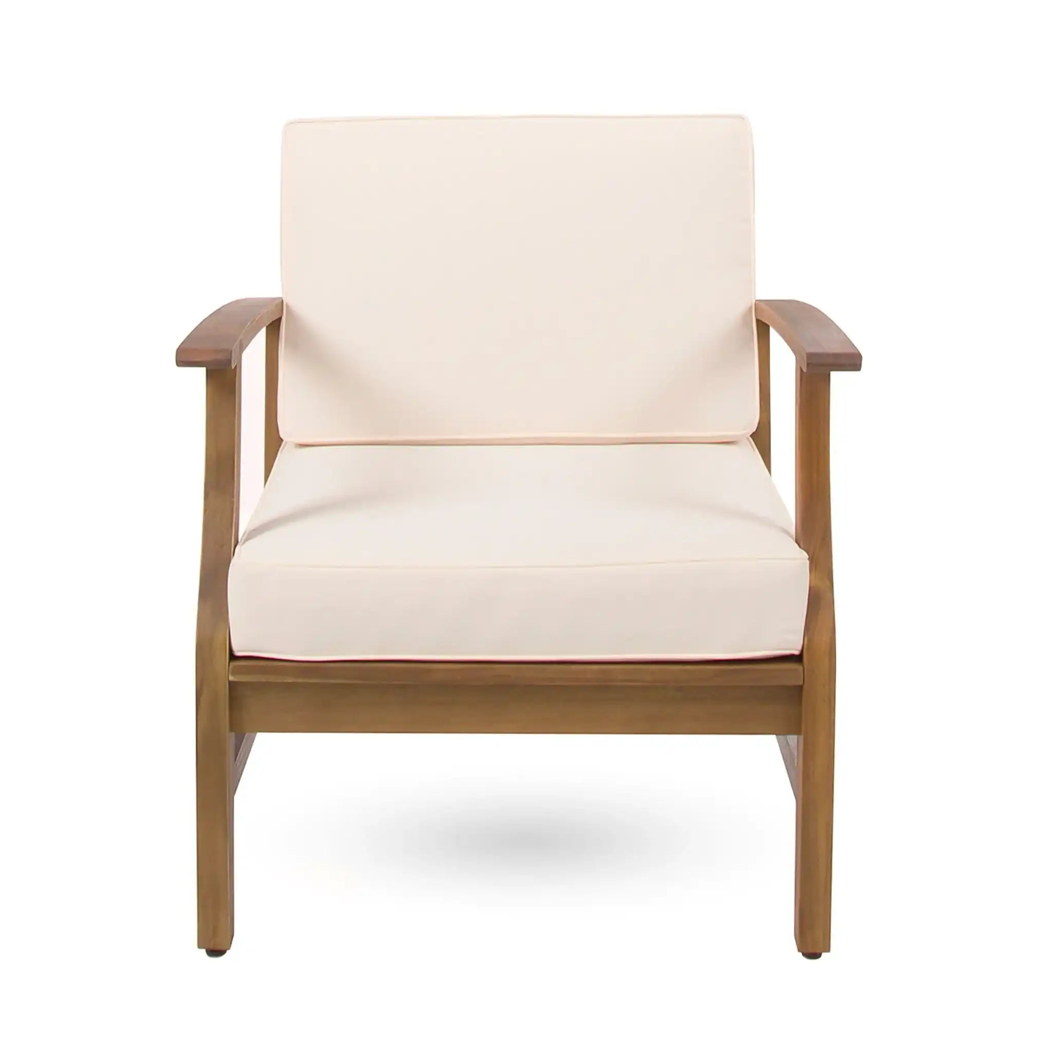 Perla Contemporary Club Chair with Water-Resistant Cushion