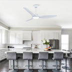 52 Inch ABS Blades Ceiling Fan With Light Kit