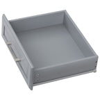 K&K 50.7" Kitchen Island with Storage Tilt Trash Can Cabinet
