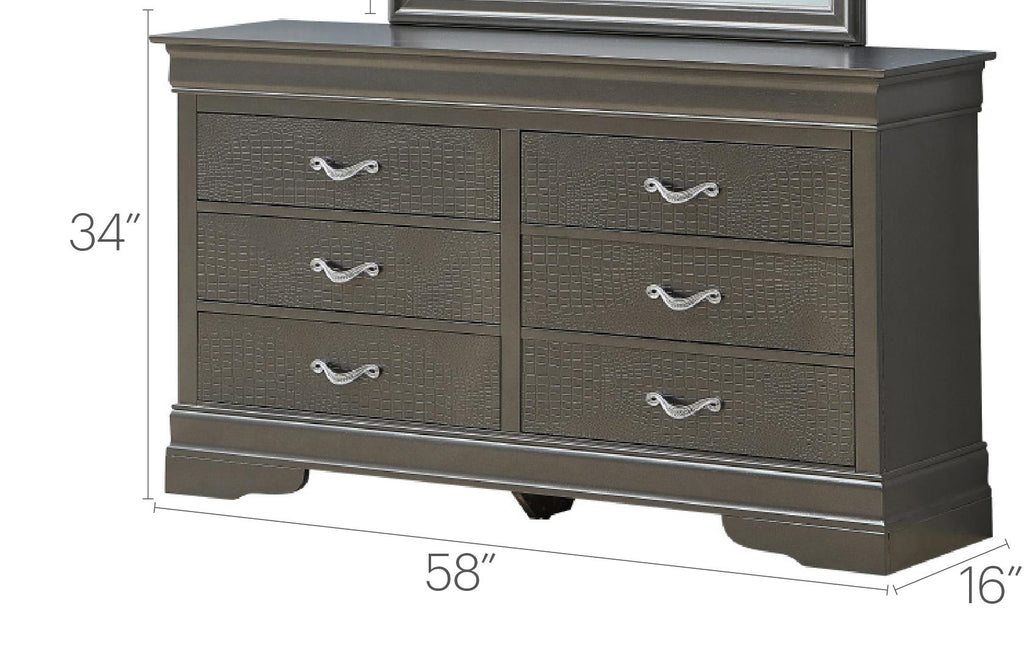 Sophisticated Metallic Dresser