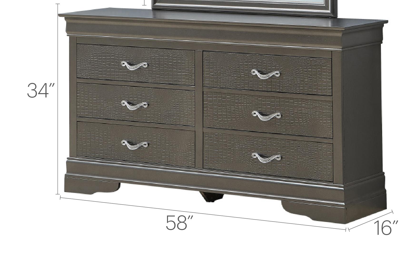 Sophisticated Metallic Dresser
