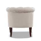Katherine Tufted Accent Chair, Sky Neutral
