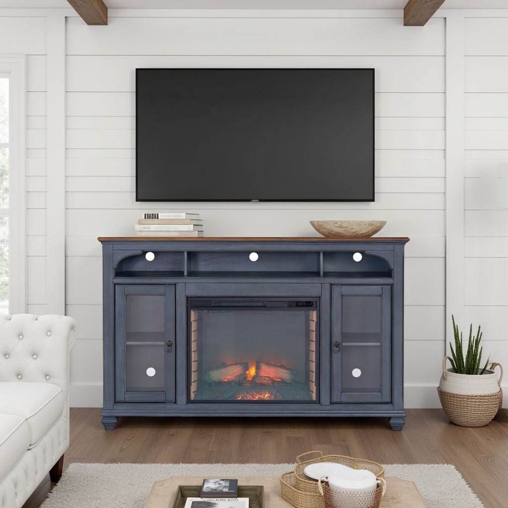 Americana 66 in Fireplace TV Stand for TVs up to 80 inches