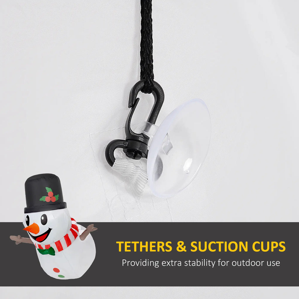 3.4' Blow-Up Outdoor Christmas Display Inflatable Hanging Snowman