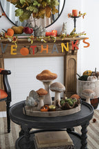 Farmhouse Mushroom Figurines - Set of 2