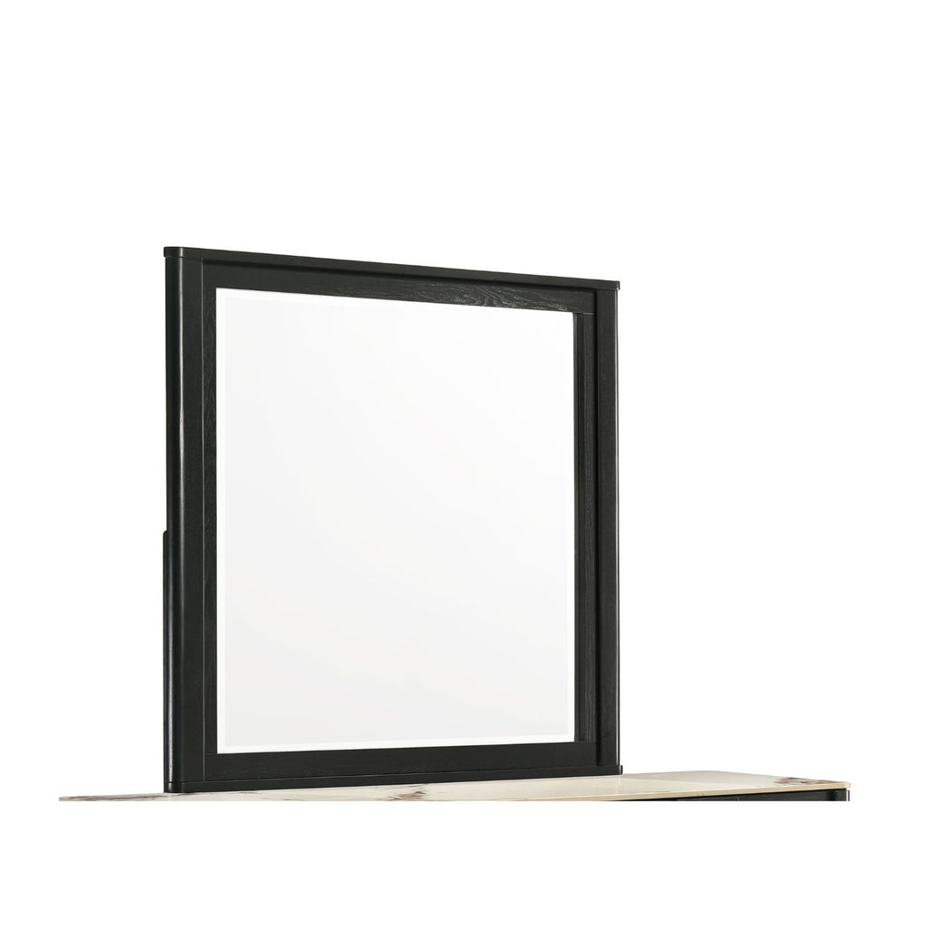 Opel Modern Beveled Bedroom Mirror with Deep Frame Profile