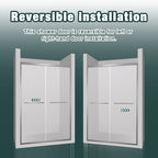 Aluminum Frame Double Sliding Shower Door