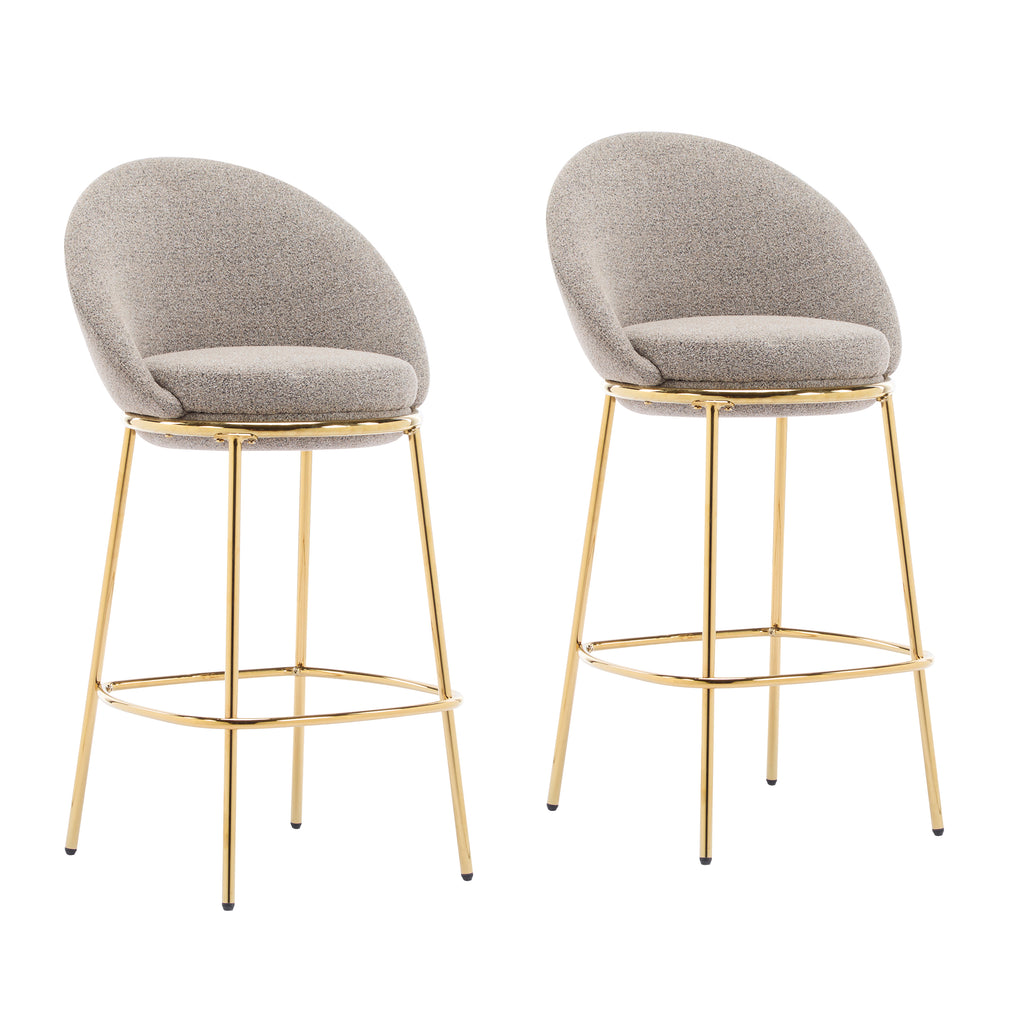 Celano Indoor Metal Upholstered Barstool