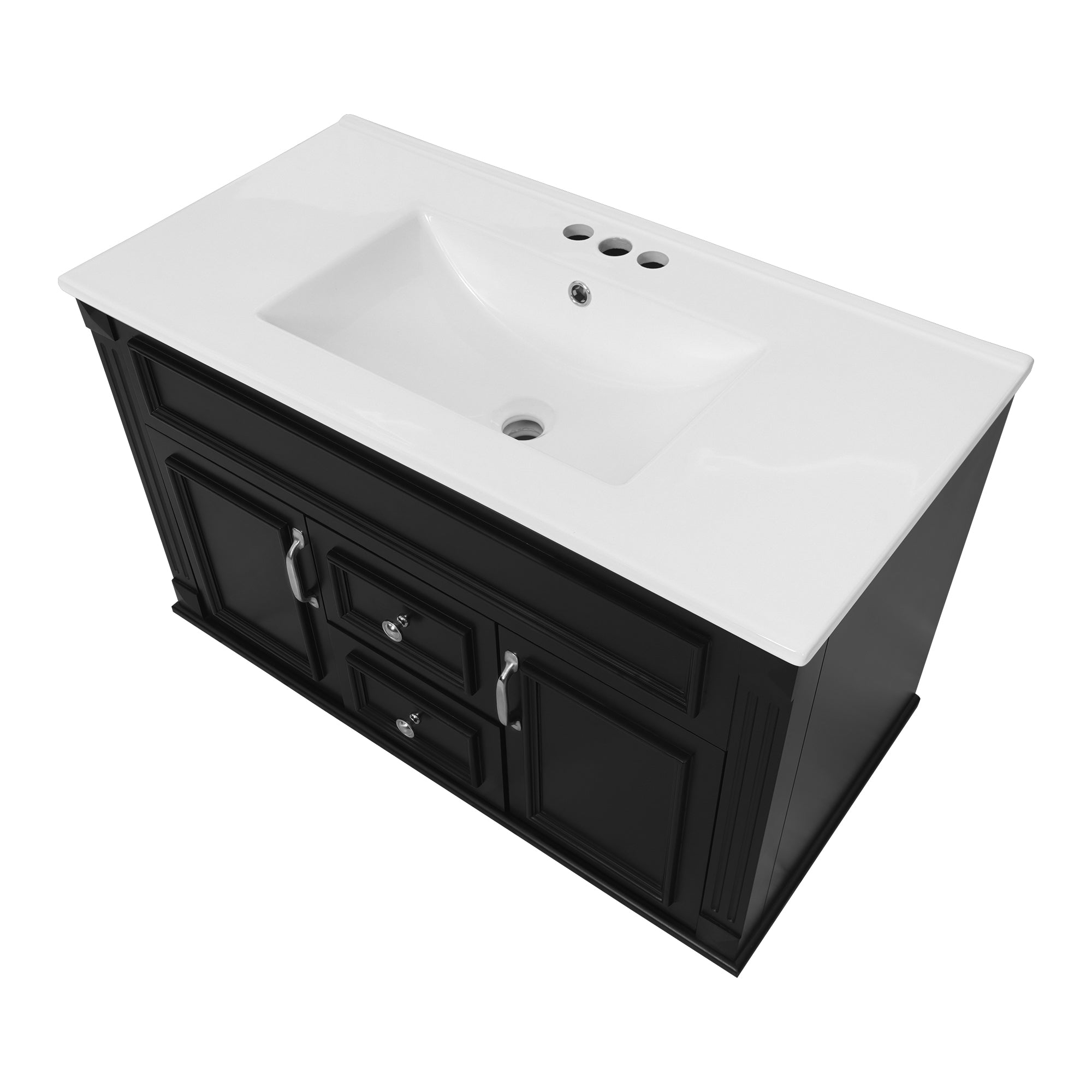 36" Single Bathroom Basin Sink, Vanity Top Only