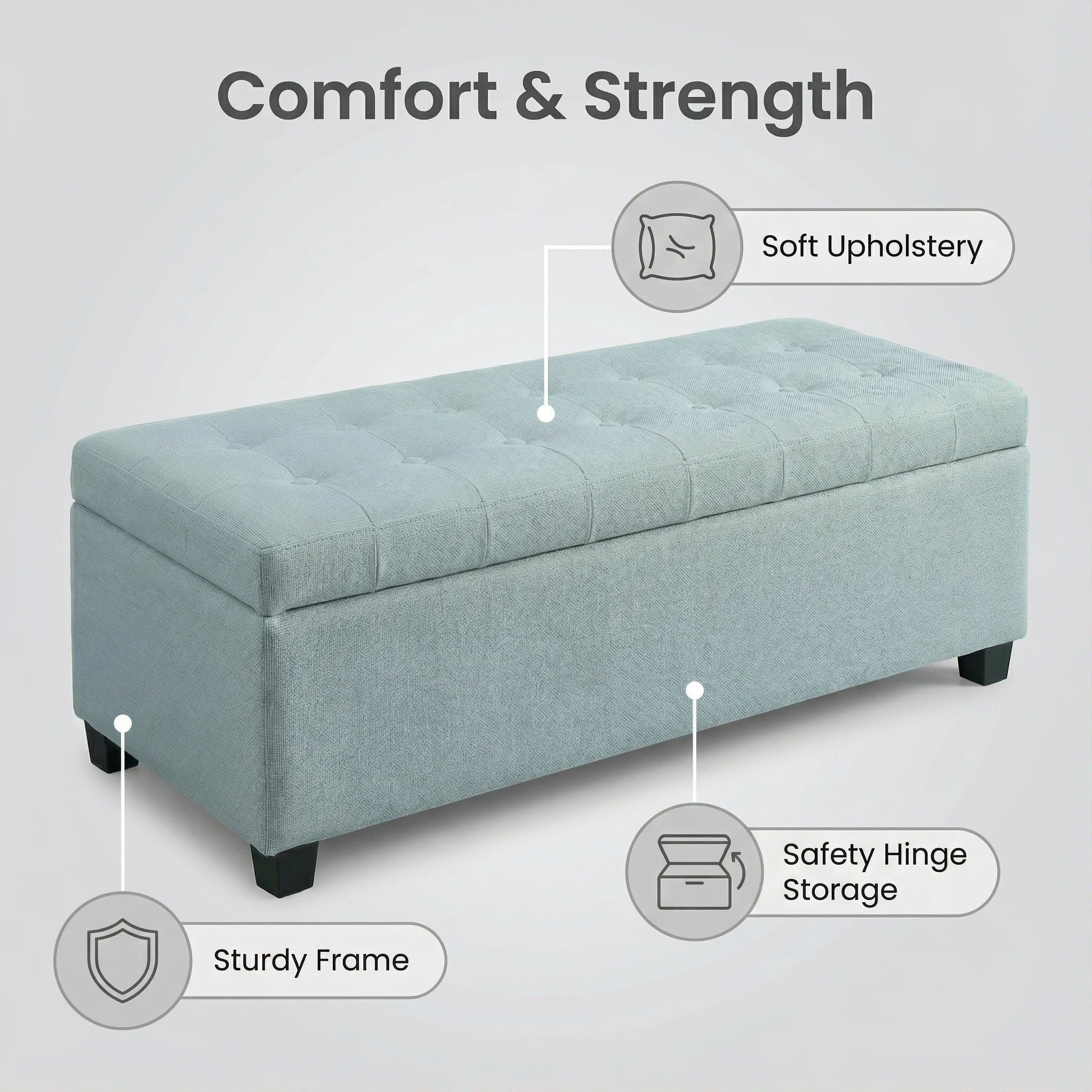 Storage Ottoman and Bench
