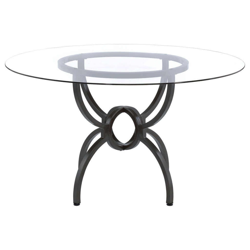 Marina Gunmetal 48-Inch Round Dining Table