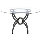 Marina Gunmetal 48-Inch Round Dining Table