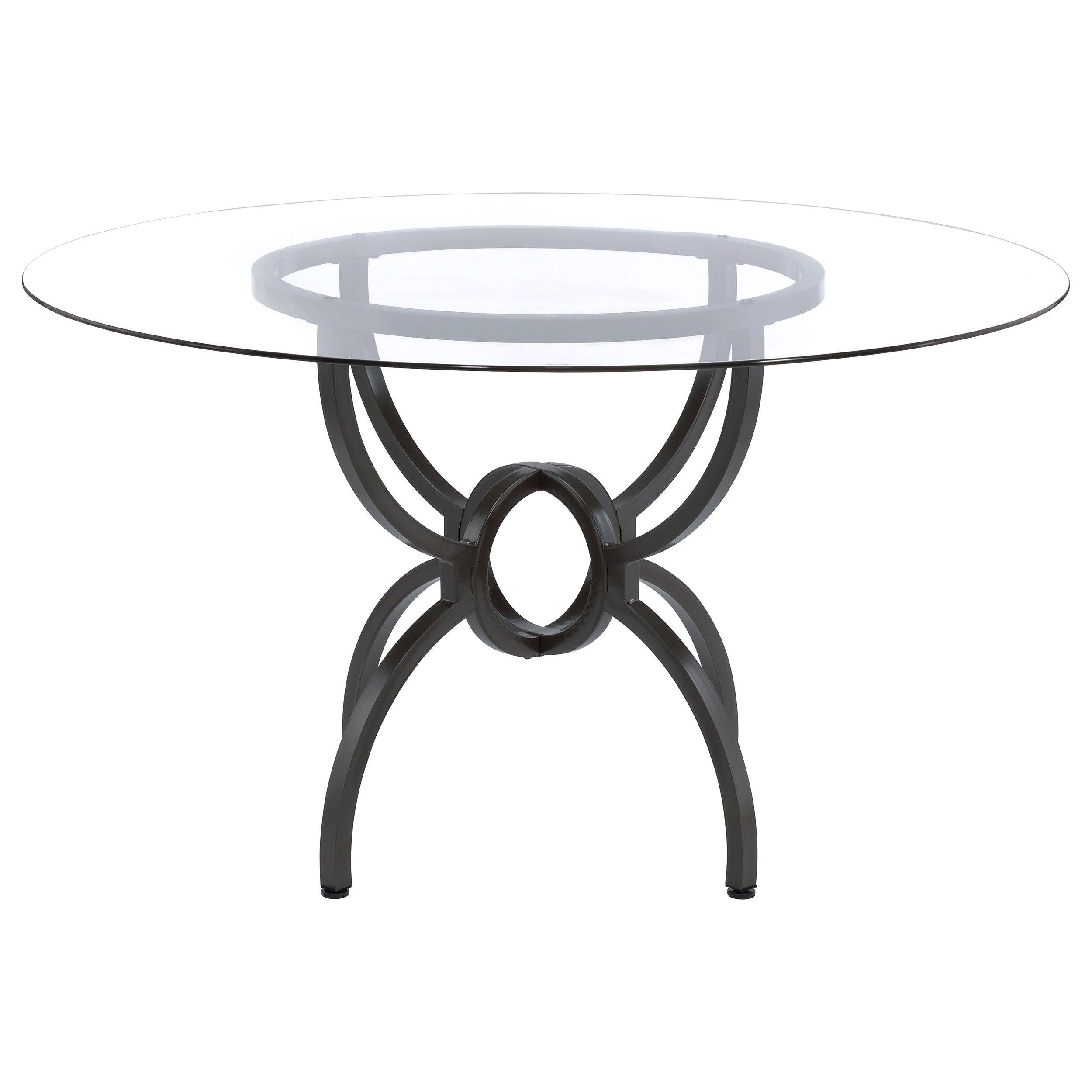 Marina Gunmetal 48-Inch Round Dining Table