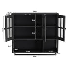 Bathroom Wall Cabinet with Open and Hidden Storage
