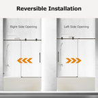 Frameless Single Sliding Soft-Close Shower Doors