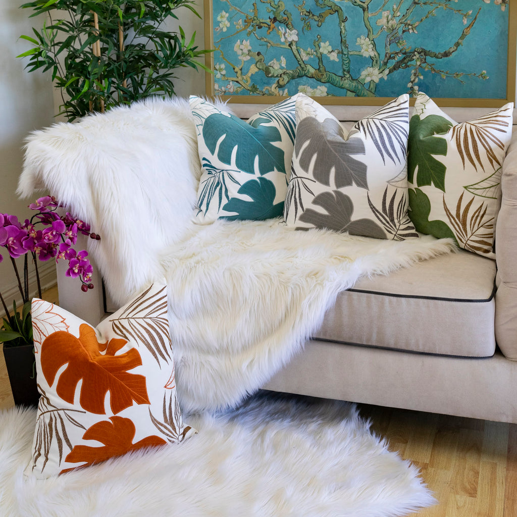 Autumn Vibes Leaf Accent Pillow Set of 2