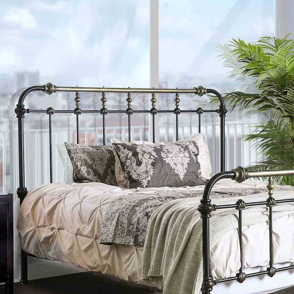 Transitional Style Antique Bed