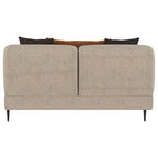 Repley Latte Upholstered Sculpted Track Arm Loveseat