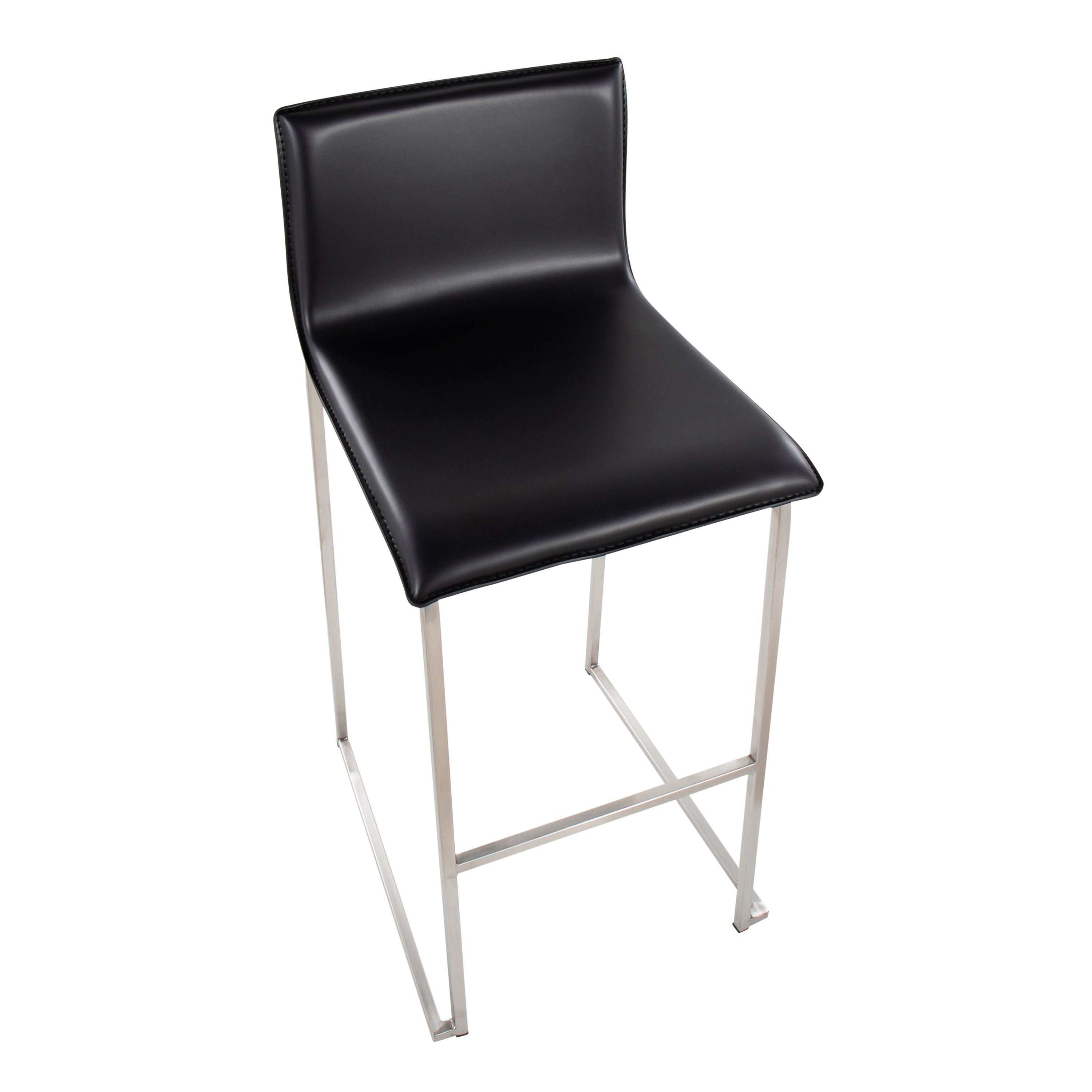 Contemporary Barstool in Stainless Steel