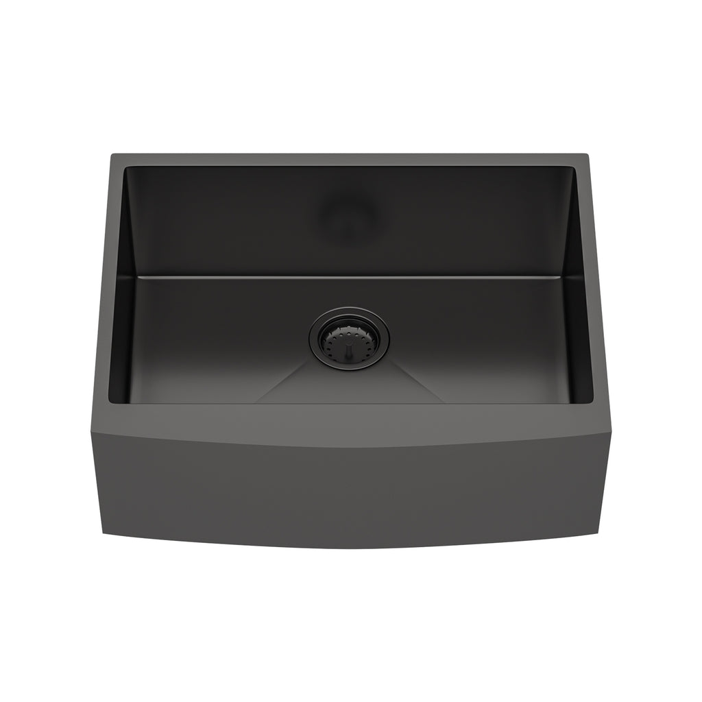 27 Inch Gunmetal Black Farmhouse Kitchen Sink
