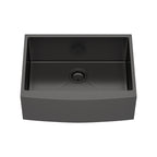 27 Inch Gunmetal Black Farmhouse Kitchen Sink